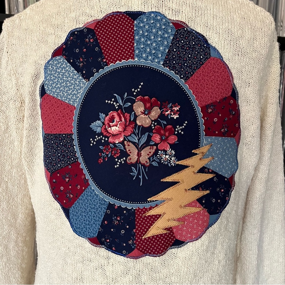 Grateful Mandala Dead Quilt Block Patchwork Steal… - image 1